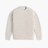 Ribbed Crewneck Sweater | Oat — front view