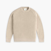 Ribbed Crewneck Sweater | Wheat — front view